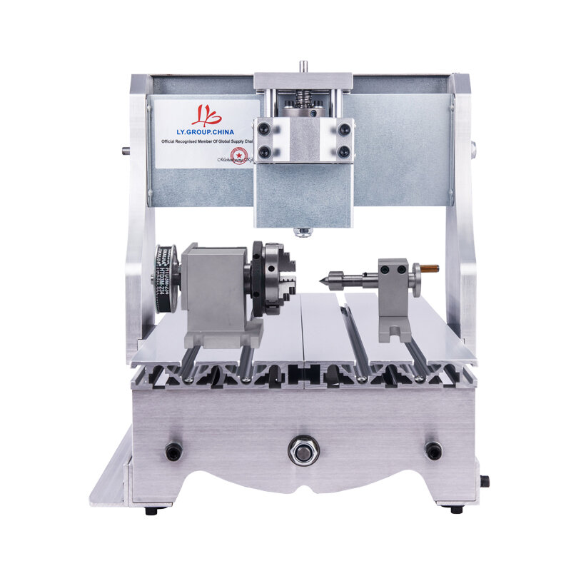 Mini quadro cnc da máquina de trituração do gravador para diy 3020 com 4 eixos e moror