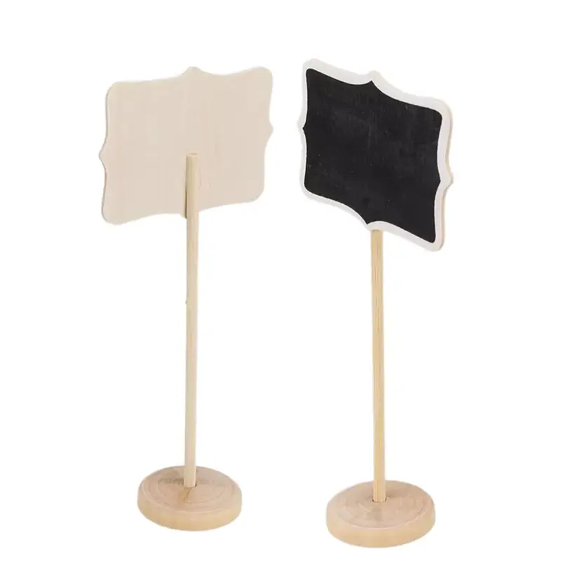 Mini lavagna per messaggi in legno piccola lavagna nera lavagna decorazione per feste di matrimonio 8.5*6cm verticale