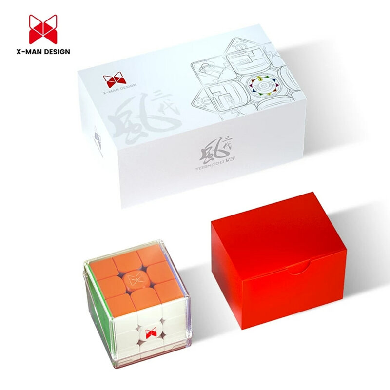 QiYi X-Man 토네이도 V3M 3x3 플래그십 버전 마그네틱 매직 스피드 큐브, Qiyi XMD 토네이도 V3 M 파이오니어 버전 퍼즐 장난감, 선물용