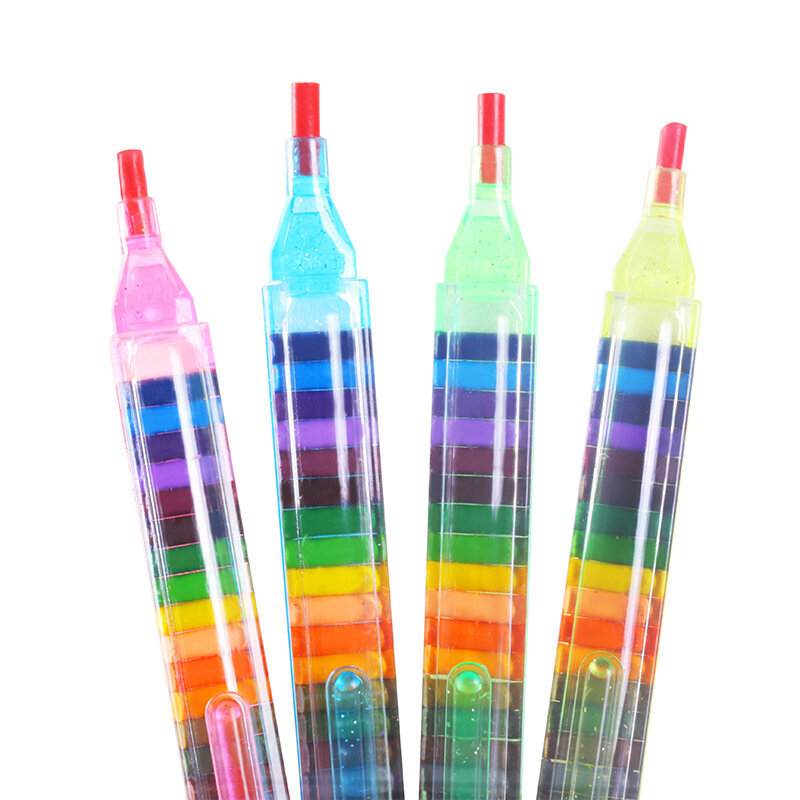 20 ألوان الطباشير الإبداعية Kawaii الملونة الكتابة على الجدران القلم الطلاب القرطاسية هدايا للأطفال اللوحة الشمع قلم رصاص 1-3 قطع