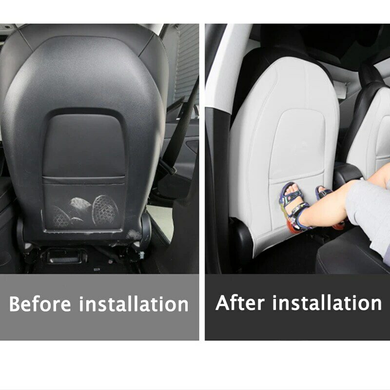 Per Tesla modello 3 modello Y mat bambino Anti sporco 2021-2022 sedile posteriore Anti Kick Pad Protector accessori interni decorazione Trim