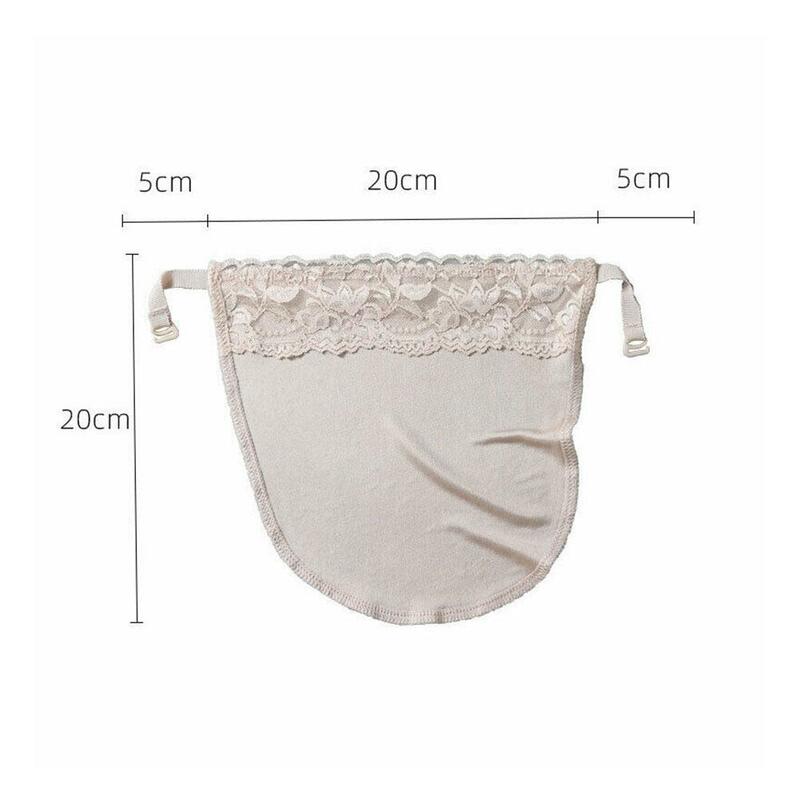 Women's Lace Mulberry Silk Cleavage Cover Up Camisole Color Breathable Invisible Clip-on adjustable Tube top