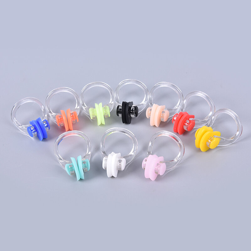 10pcs Soft Silicone Swimming Nose Clip Comfortable Diving Surfing Swim Clips High Elastic Nose Clip for Adults and Children