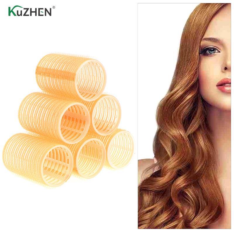 Plástico auto-adesivo Hair Curling Rollers, tamanho diferente, Magic Curler, Ferramenta de cabeleireiro, Girl Beauty Styling Ferramenta