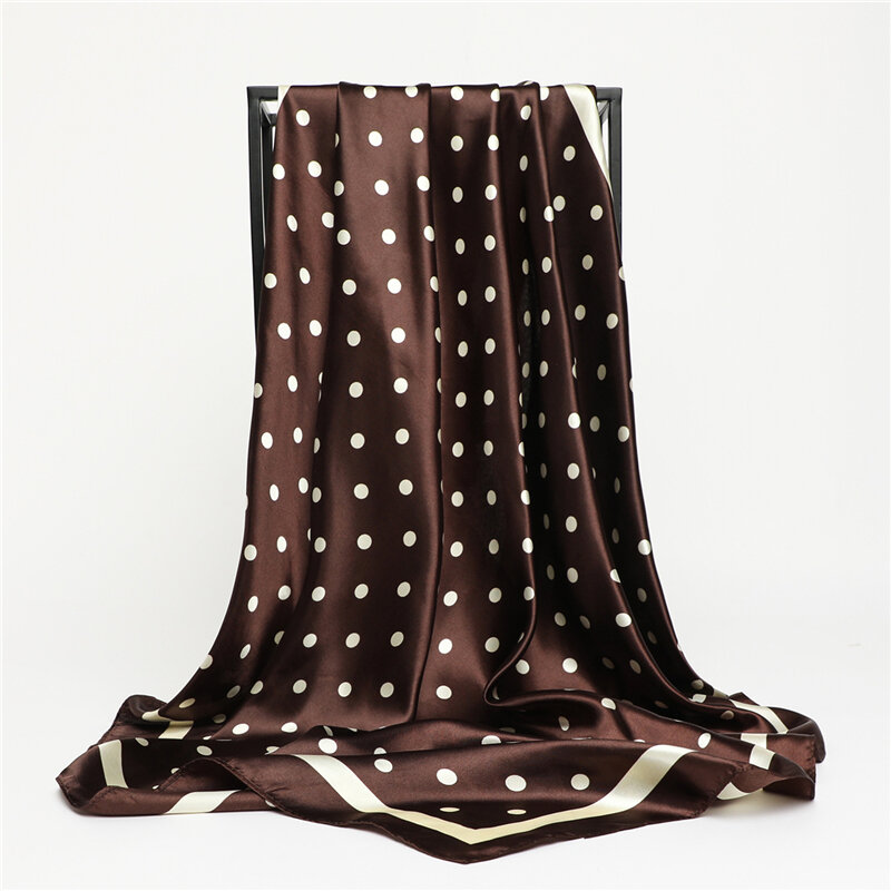 2021 волнистый квадратный шарф, хиджаб, атласная шелковая повязка на голову, женские шали и накидка, бандана, шейный платок, повязка для волос, ...