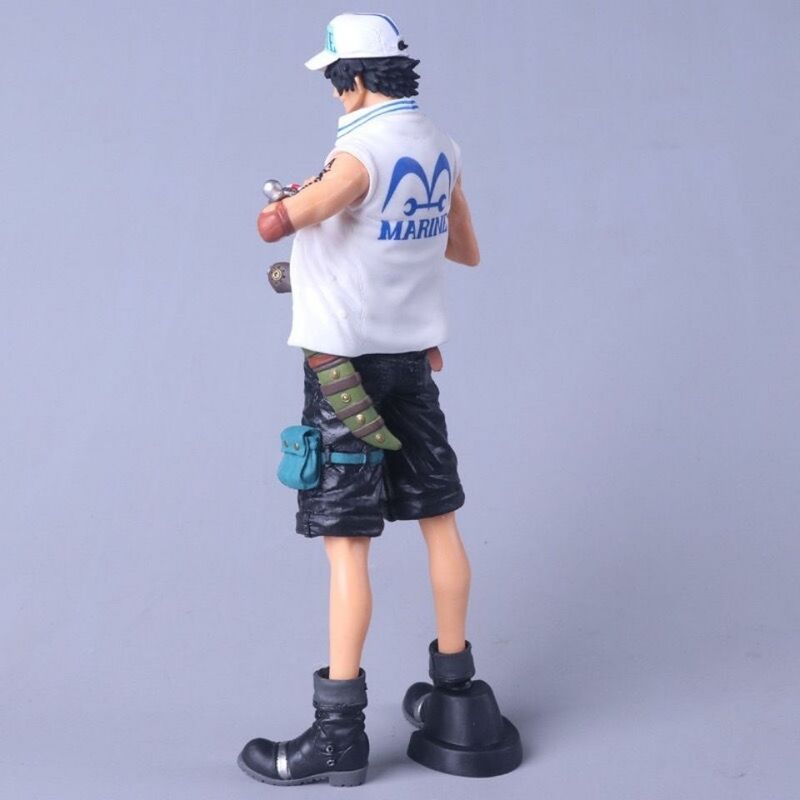 One Piece 27 cm navy Ace Luffy set up a big hand-held decoration animation gift decoration birthday gift