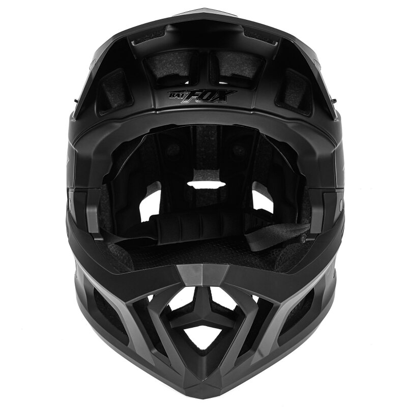 BATFOX MTB Full Face cycling Helmet Adult DH Downhill Bike Off-Road Safety full face mountain bike helmet bicycle men black M/L