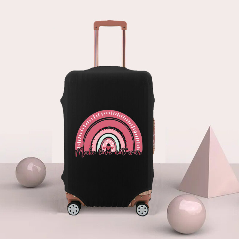 Adequado para 18-32 Polegada acessórios de viagem capa de bagagem elástica capa protetora lavável anti-risco arco-íris impressão