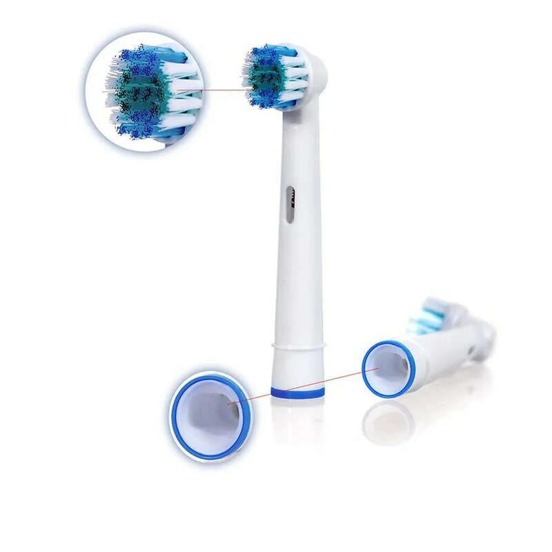 4 pçs substituição cabeças de escova para oral b cabeças escova de dentes elétrica sensível bocal limpo cerdas SB-17A d25 d30 d32 4739
