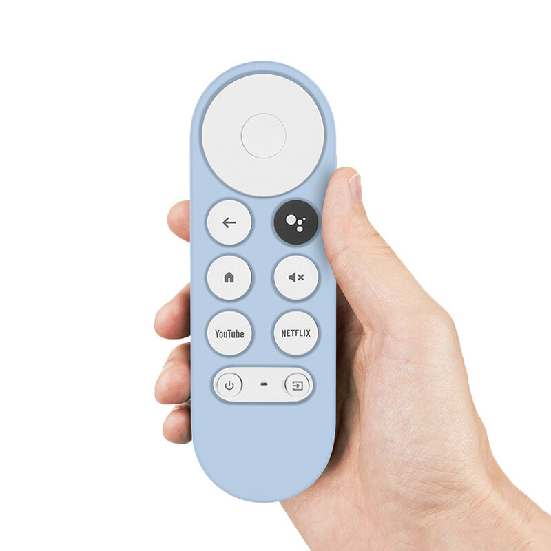 Casing Remote Control untuk Chromecast dengan Google TV 2020 Suara Casing Silikon Pelindung Penutup Casing Pelindung Tahan Benturan Tahan Lama