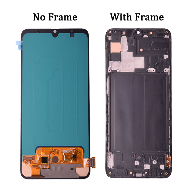 Super AMOLED per Display LCD Samsung Galaxy A70 con Touch Screen Digitizer Assembly con cornice A705/DS A705F A705FN A705GM