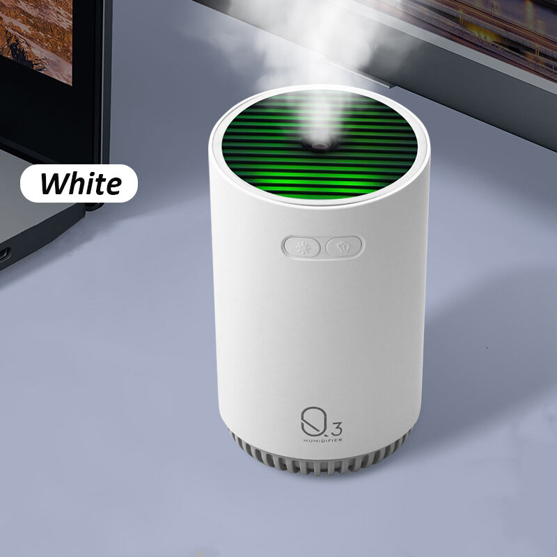 320ML bezprzewodowy nawilżacz powietrza z 2000mAh baterii fajne mgły ultradźwiękowe elektryczne rozpylacze olejków dyfuzor do aromaterapii