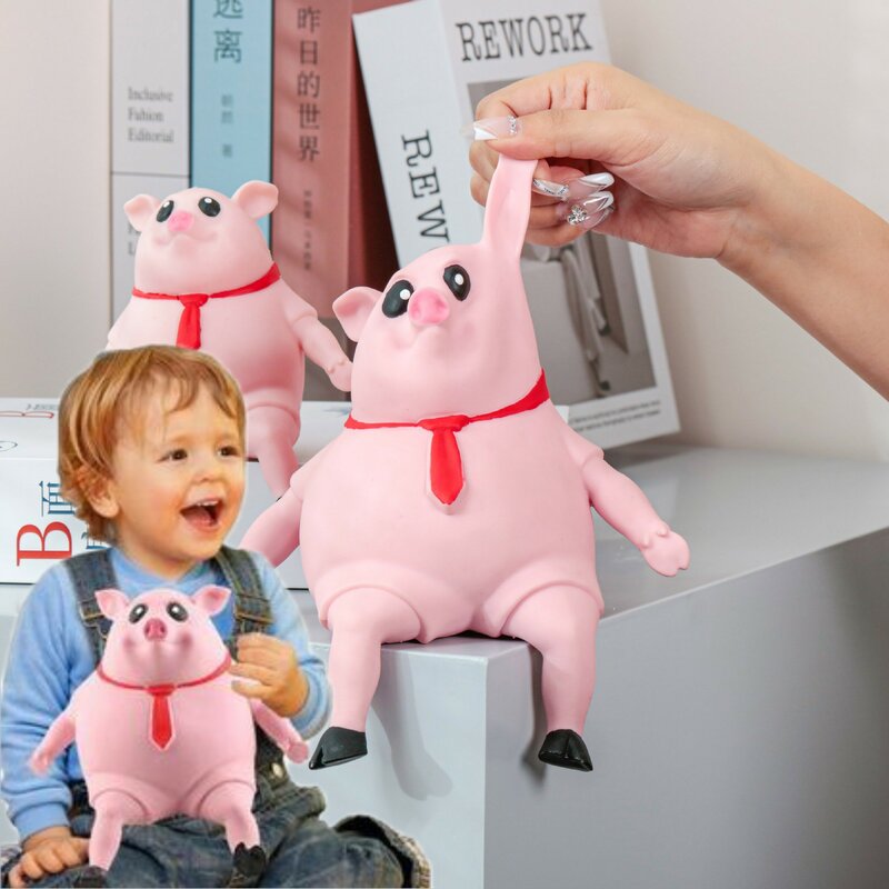 مضحك ضغط الخنازير الوردي ضد الإجهاد لعبة لطيف ضغط الحيوانات جميل أصبع دمية الإجهاد الإغاثة لعبة الضغط لعبة الأطفال الهدايا