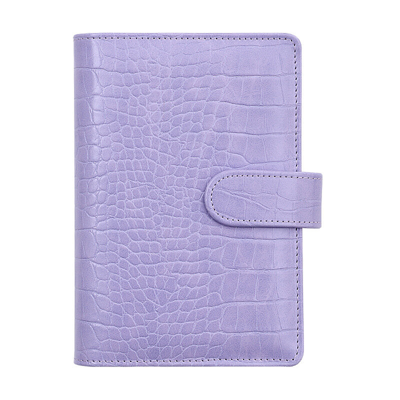 A6 Crocodile Pattern DIY Binder Notebook With Budget Envelopes Binder Pockets Cash Envelope Wallet For Budgeting