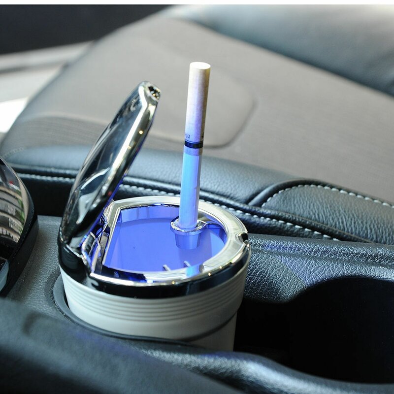 Portable car home LED light up ashtray car travel ashtray cup