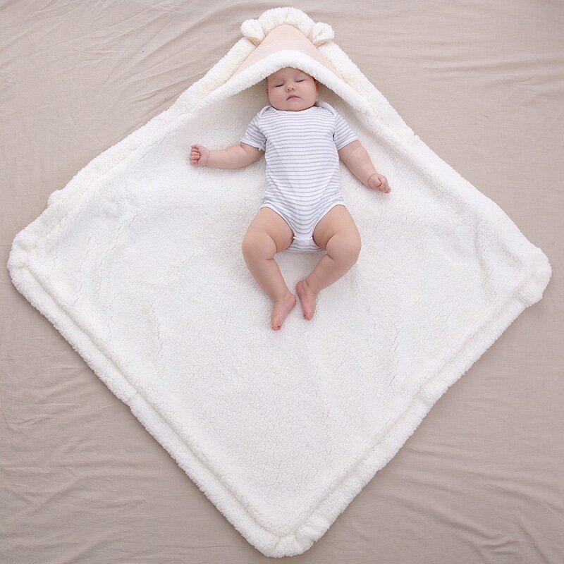Baby blanket with extra thickness in autumn and winter newborn baby blanket with extra thickness in winter spring and autumn