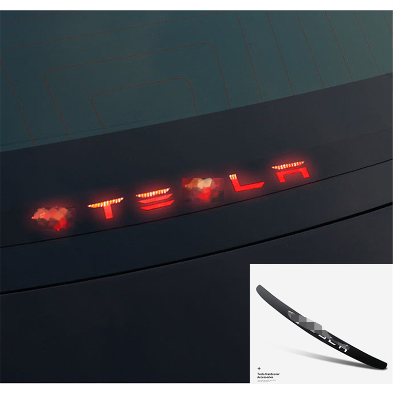 Dla Tesla Model 3/Y hamulec samochodowy światła naklejki akrylowe wysokiej pozycji światła hamowania Patch akcesoria samochodowe dekoracji naklejki samochodowe