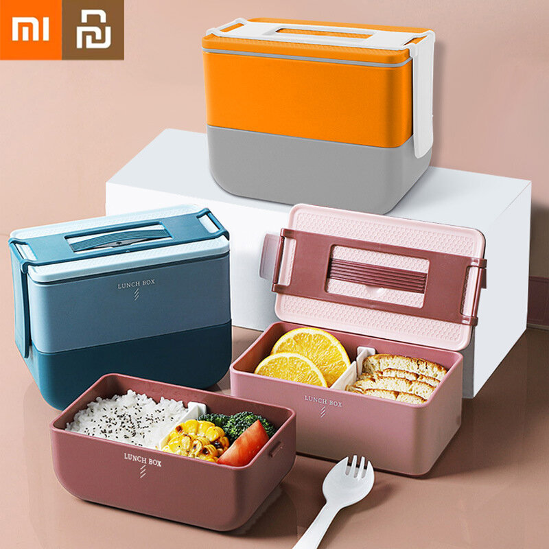 Xiaomi Youpin Multi-layer Lunch Box Microwaved Heat Large-capacity Tableware Outdoor Picnic Box With Lid Bento Box School Office