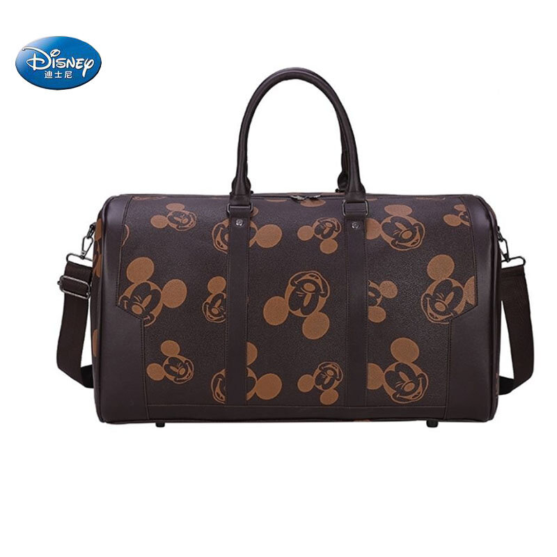 Disney กระเป๋าเดินทางแฟชั่นมิกกี้แบรนด์มิกกี้,กระเป๋าเดินทางผู้หญิงกระเป๋าหนัง PU ความจุขนาดใ...