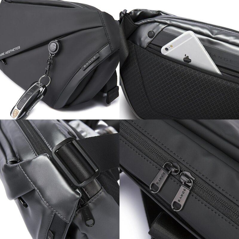 New Men Bag Multifunctional Large Capacity Chest Sling Bag Waterproof Outdoor Male One Should Messenger Pack Casua Fashion Trend