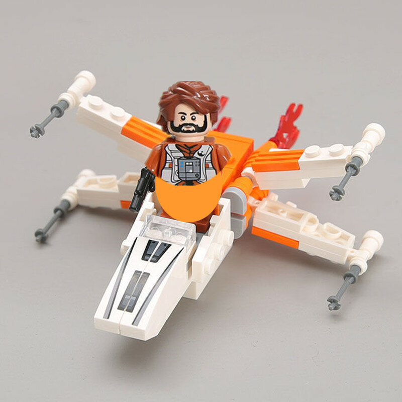 Star Brick Wars Mini Millennium Falcon Shuttle X-fighter Puzzle Action Figure Mainan Blok Bangunan Rakitan Anak Laki-laki