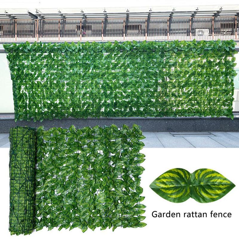 Recinzione per la Privacy artificiale muro di foglie recinzione paesaggistica recinzione per la Privacy schermo giardino esterno cortile balcone recinzione Privac Dropship