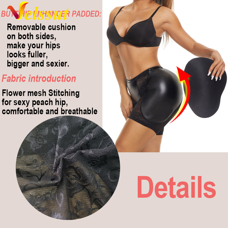 Velssut Women Hip Enhancer Control Panties High Waist Seamless Butt Lifters Push Up  Body Shaper Sexy Plus Size Shapewear