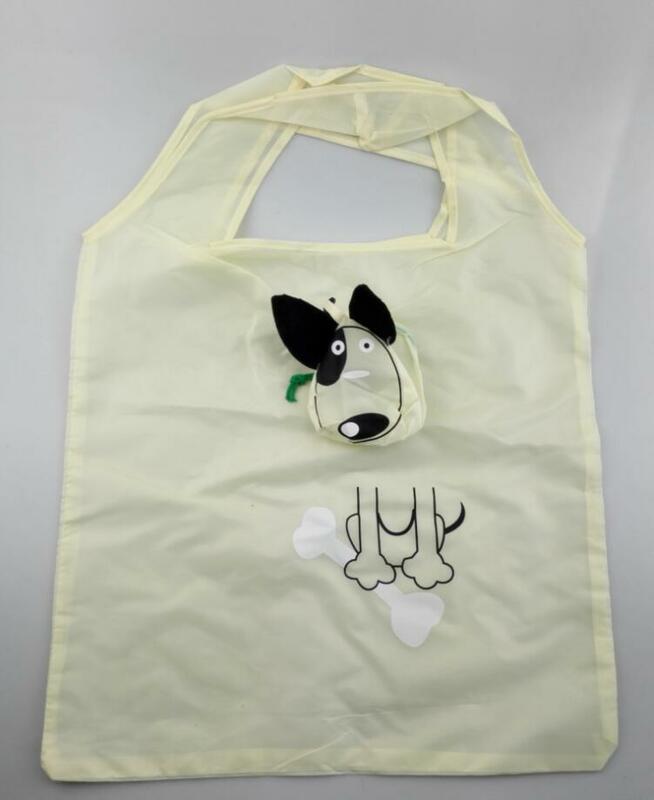สัตว์ใหม่น่ารักสุนัขที่มีประโยชน์ไนลอนพับ Eco Reusable Shopping กระเป๋า2023ขายร้อน