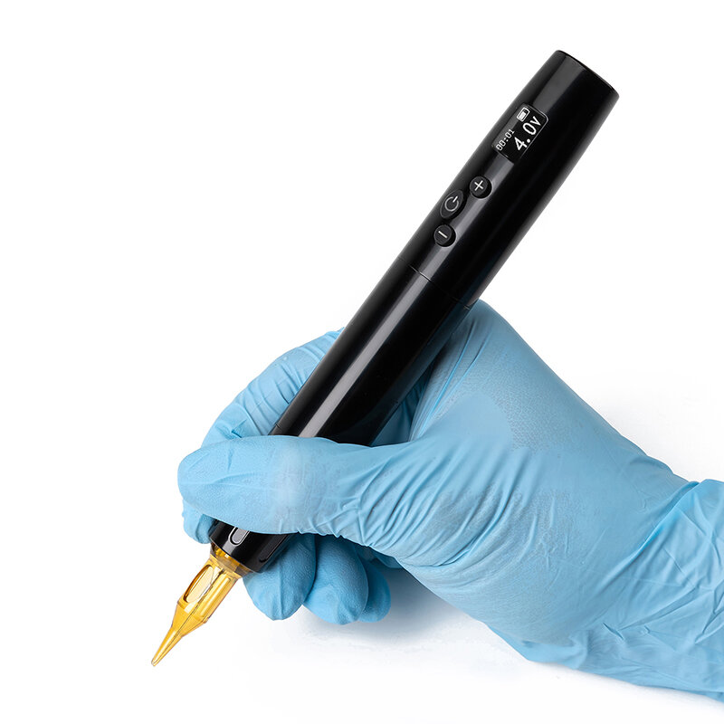 Neue Drahtlose Make-Up Tattoo Stift Maschine Permanent Augenbrauen Lip Batterie Stift Schönheit Kunst Tattoo Gun PMU Patrone Nadeln