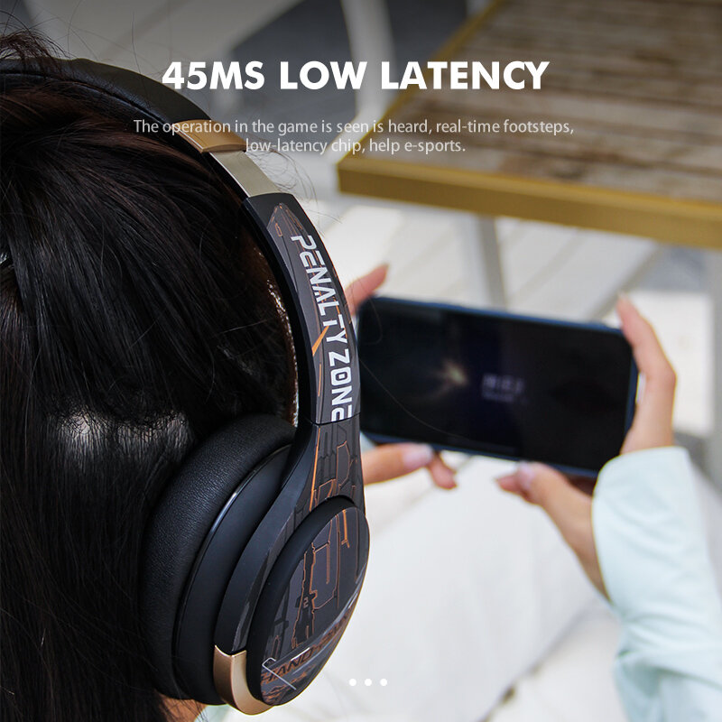 Aktive Noise Cancelling Kopfhörer Bluetooth 5,2 ANC Stereo Headset Über-Ohr mit Hallo-fi Mic 50H Spielzeit Niedrigen Latenz spiel Modus