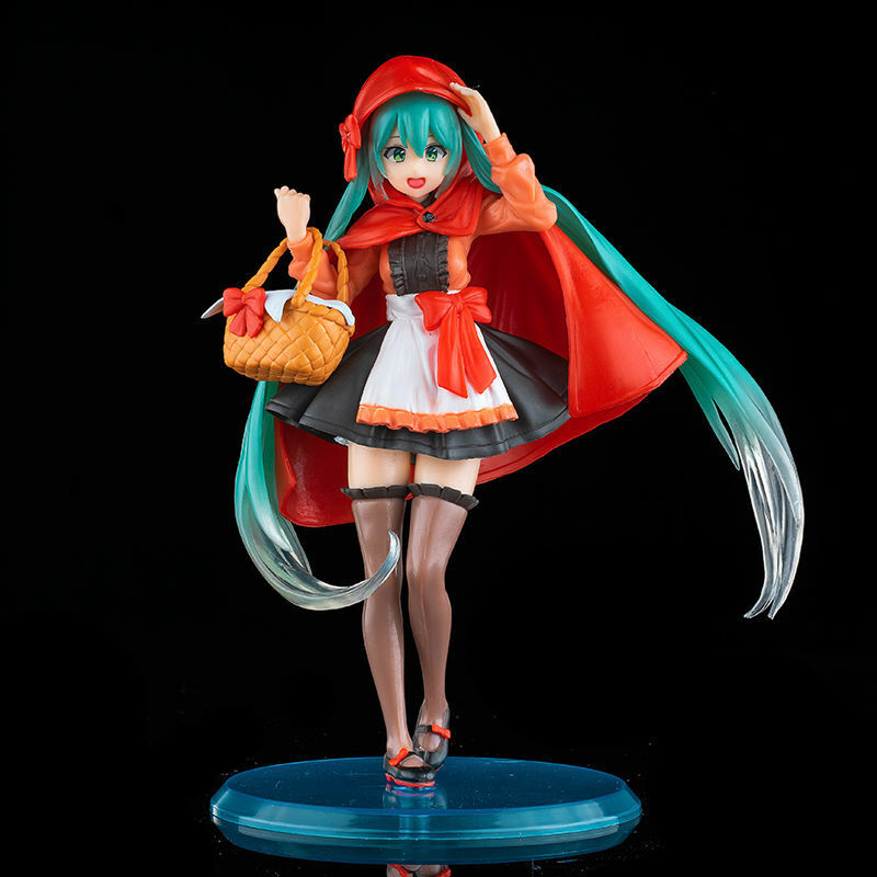 Hatsune Miku Little Red Riding Hood MIKU fairy tale series hand-made model chassis car ornament doll gift female