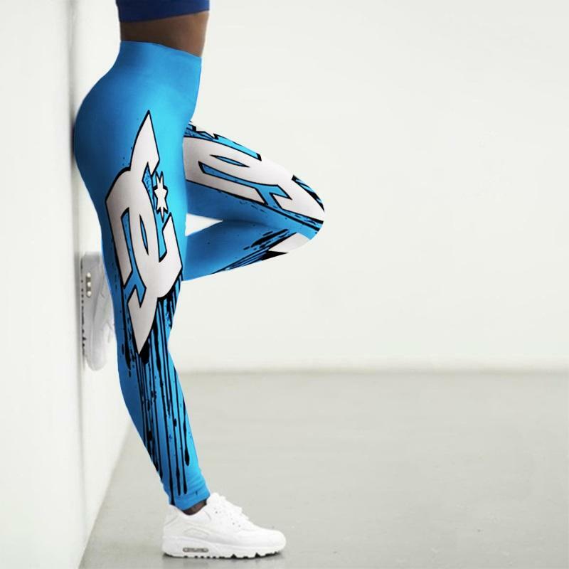 Legging Olahraga ผู้หญิงสูงเอว3D Cool กางเกงโยคะออกกำลังกาย Leggings สุภาพสตรีเสื้อผ้า Leggins ผู้หญิงวิ่ง Tights เซ็กซี่