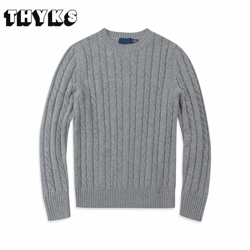 Casual Crew Neck Sweater Men Autumn Winter Knitted Ralp Small Horse Women Long Sleeve Jumper Solid Ladies Style Sweater Knitwear