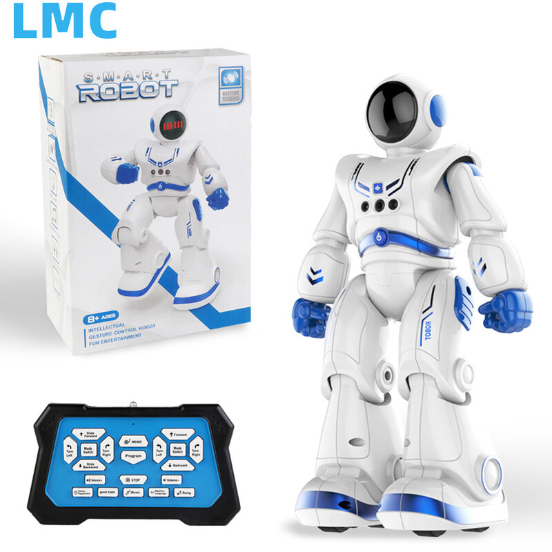 LMC mainan Robot menari RC anak, Multi fungsi, mainan pendidikan dini kendali jarak jauh Sensor gerakan untuk hadiah ulang tahun anak Pengiriman Cepat Diterima
