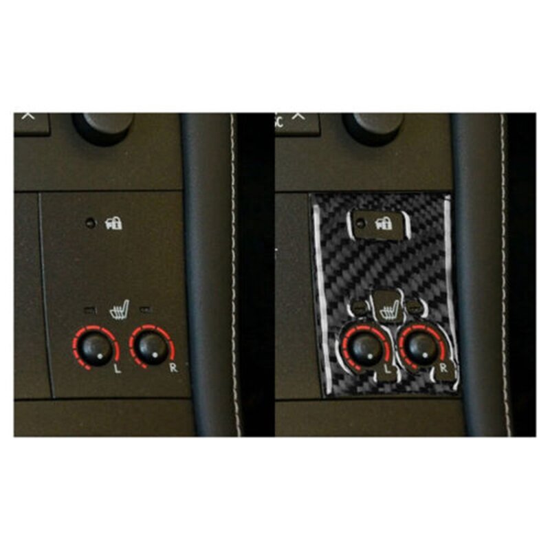 لوحة غطاء مقعد ساخنة لكزس CT 2011-2017 ، ألياف الكربون ، زر قفل السيارة ، ملصقا تقليم ، اكسسوارات الديكور ، B