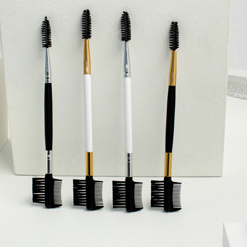 1PC Double Ended Eyebrow Comb Brush Beauty Makeup Brushes Eyelash Applicator Professional Make Up Tool