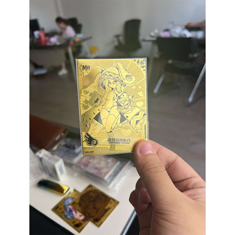 Göttin Geschichte Mädchen Party Mr Metall Karte Halter Rem Tokisaki Kurumi Anime Zeichen Seltene Metall Collector's Karte Kinder spielzeug Geschenk