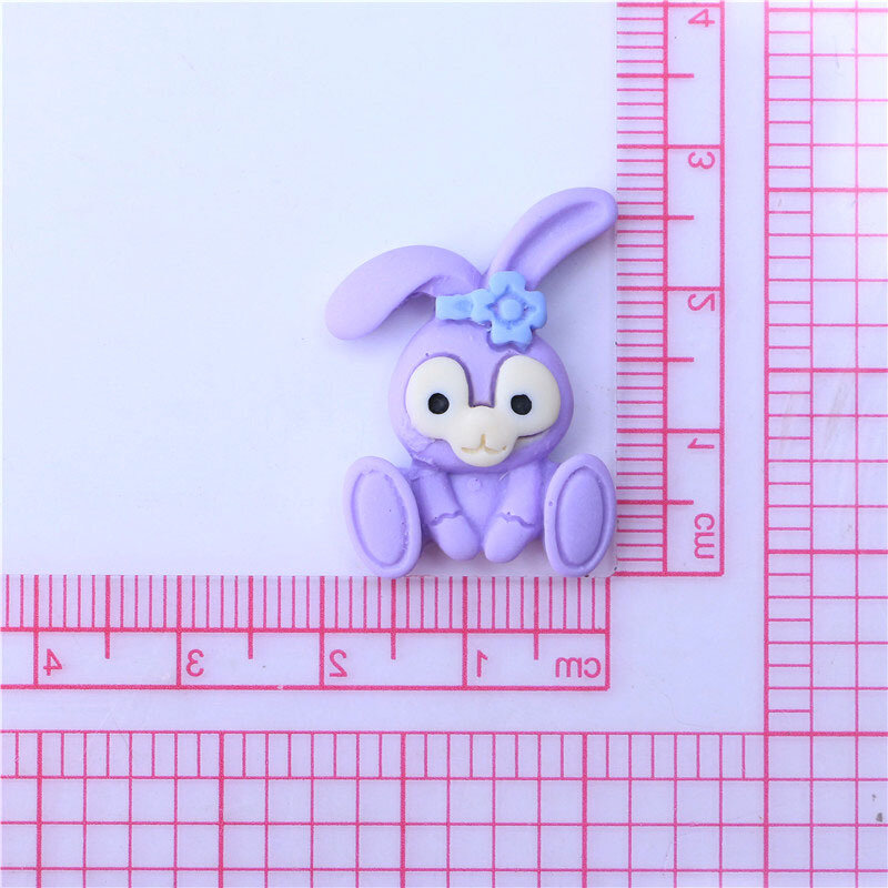 Полимерный фиолетовый кролик, сделай сам, искусственный материал, планшетофон, милые украшения, украшения ручной работы