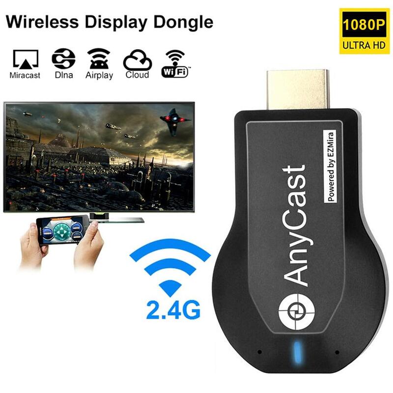 Originele 1080P Wifi Stick Wireless Wifi Beeldscherm Tv Dongle Receiver Voor Dlna Miracast Voor Airplay Voor Anycast M2 Plus tv Stok Een