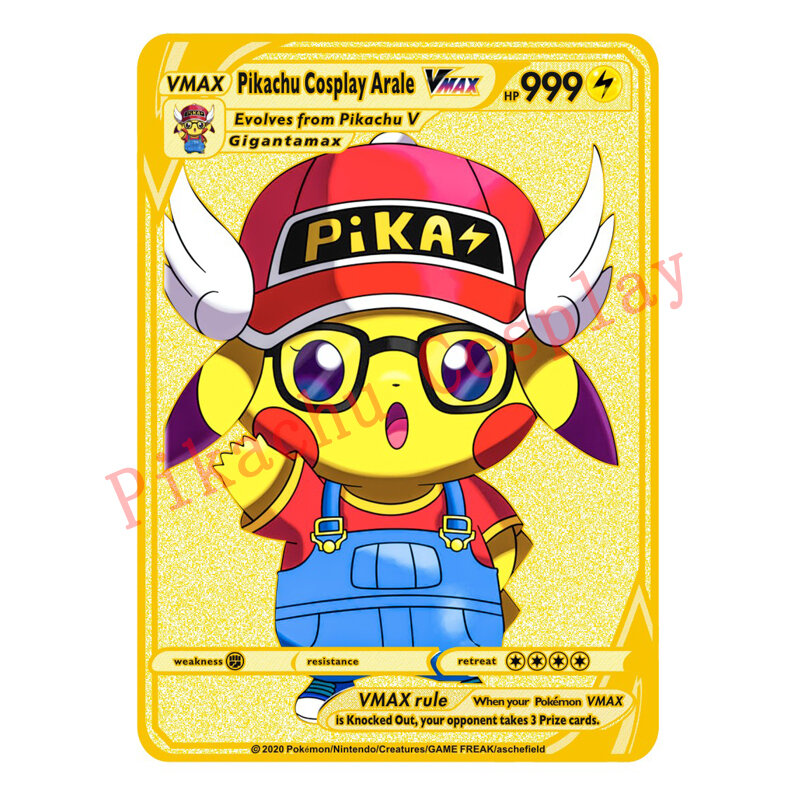 27 stylów Pokemon Pikachu Cosplay Goku Luffy złoty Metal Saint Seiya zabawki Hobby Hobby kolekcje kolekcja gier Anime karty