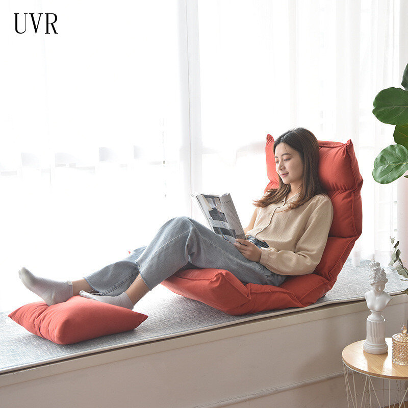 UVR كسول تاتامي للطي واحدة صغيرة شقة السرير خليج نافذة كرسي النمط الياباني واحد مسند الظهر شرفة كرسي الاستجمام