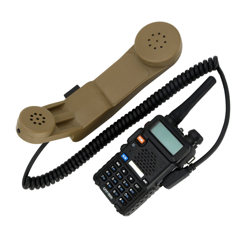 TAC-SKY TS para walkie-talkie Baofeng, altavoz de mano de UV-5R, Ptt H250, micrófono de transmisión militar, Kenwood Ptt