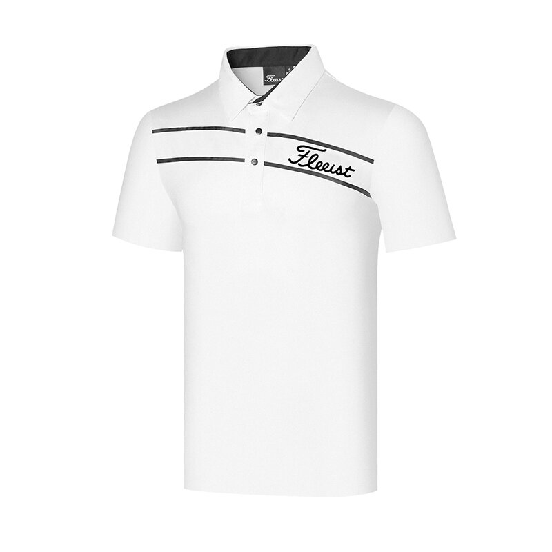 قميص رجالي قصير الأكمام قابل للتنفس ، ملابس صيفية للجولف ، قميص رياضي خارجي ، واقي من الشمس ، 2023