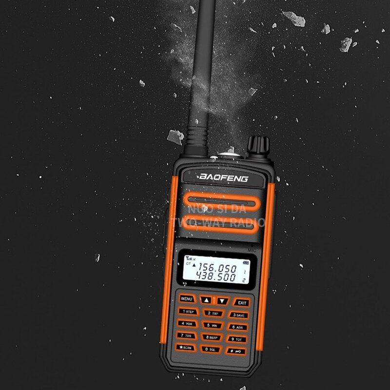 BaoFeng Walkie Talkie 30 km lungo raggio BF S5 Più V2 18W two way radio VHF UHF portatile ham radio CB ip67 Impermeabile walkie talkie