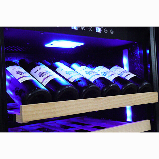 Новый Двухзонный охладитель для вина, напитков, холодильник для отеля или частного клуба