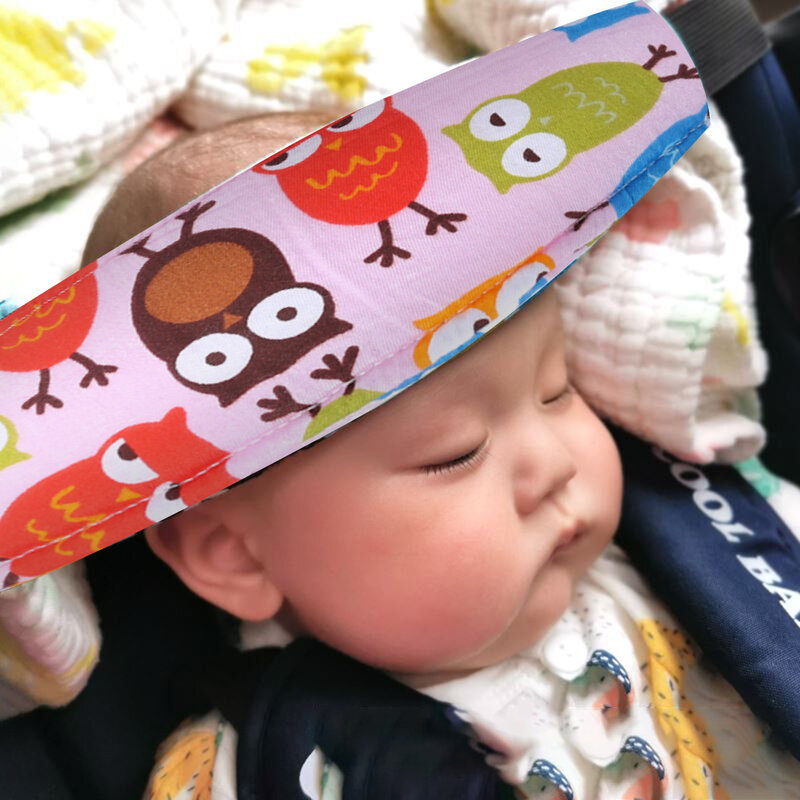 Cinturón de protección para la cabeza del bebé, cinturón de sujeción para el asiento del coche, ajustable para el hogar, soporte para la cabeza del cochecito de bebé
