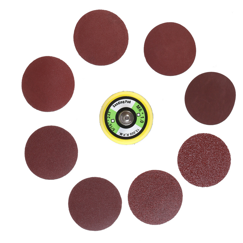 2 Inch Sanding Discs with Backer Plate PSA Sandpaper Hook and Loop Pads Self Stick Polishing Pad (Random Chassis)