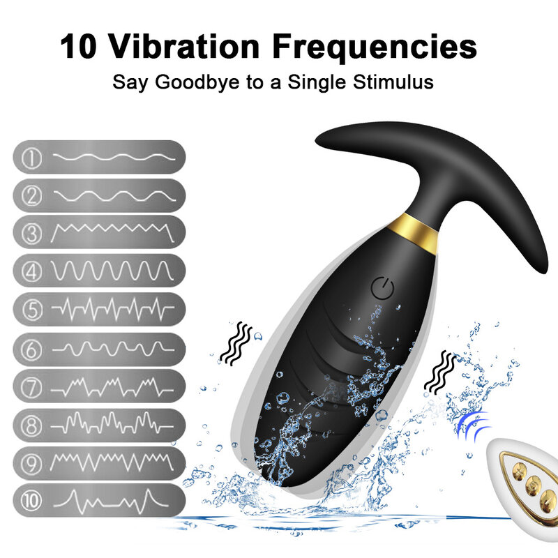 Anaal Plug Vibrator Voor Mannen Draadloze Afstandsbediening Butt Plug Voor Gay Dildo Stimulator Seksspeeltje Voor Volwassen Mannelijke Prostaat Massager