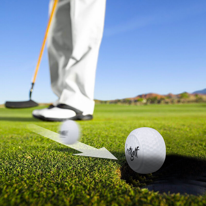 1 pz/5 pz Hard Flat Putting Practice palline da Golf Golf per principianti palla a due strati Driving Range Ball Training Aids