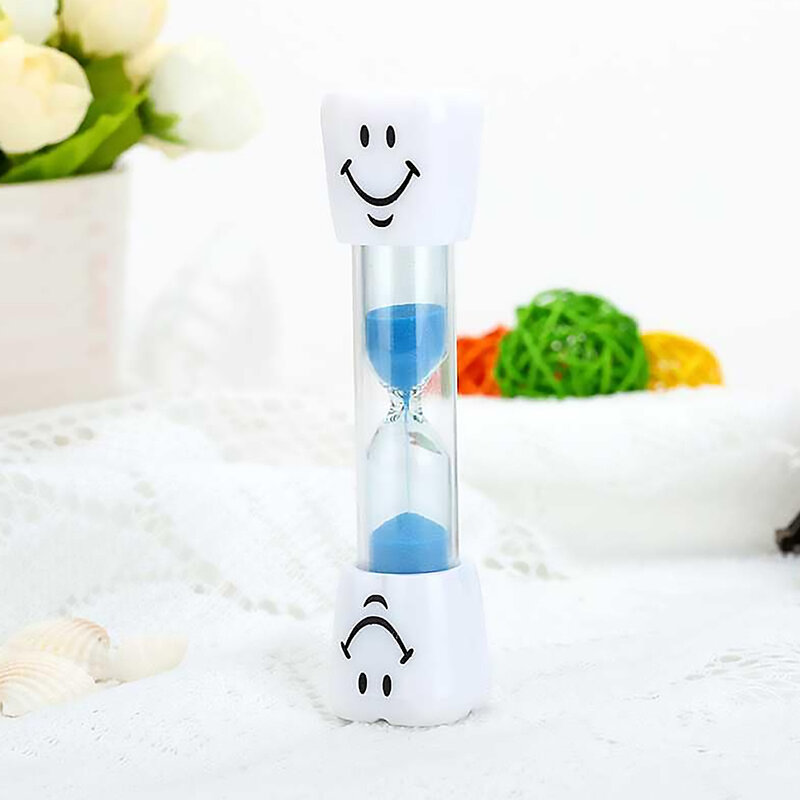 Criativo sorridente rosto ampulheta areia relógio para cozinhar escovar dentes 3 minutos sands timer crianças presente